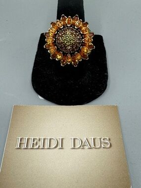 Heidi Daus sunflower ring